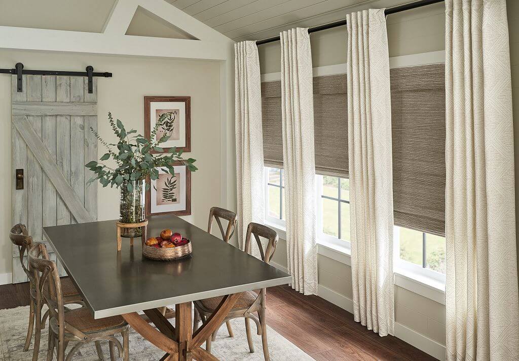 silk drapery